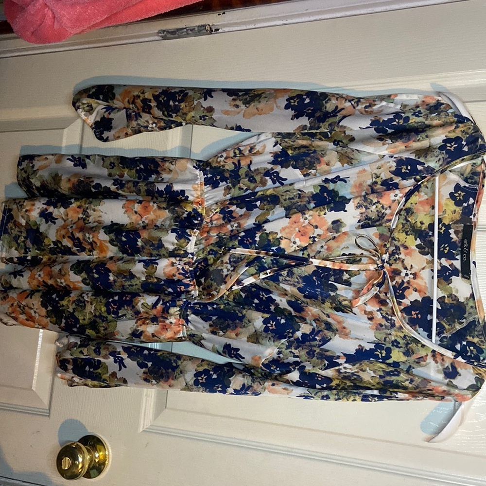 Flower romper long sleeve
